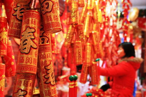 Preparing for a red, happy Spring Festival