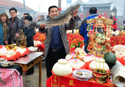 Fishermen mark 2013 Tianheng Sea Ritual