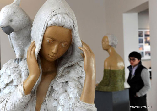 Sculpture exhibition held in Qingdao