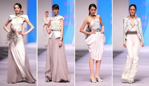 Final of knitting fashion design contest held in Qingdao
