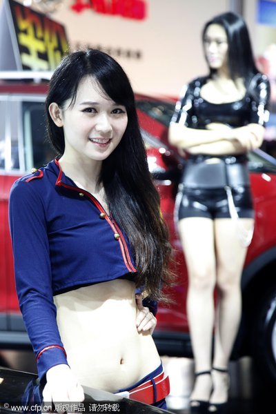 Models at Qingdao auto show 2013