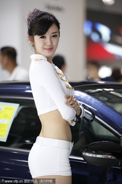 Models at Qingdao auto show 2013