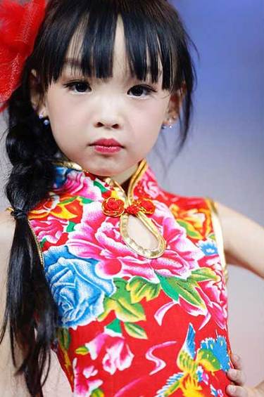 Children take part in fashion week