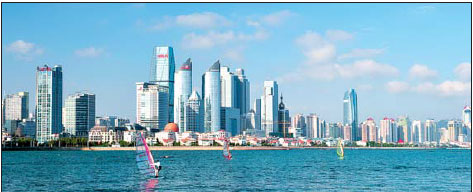 Port city's modern economy places it in trillion-yuan club