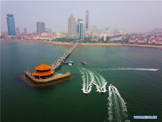 Scenery of Zhanqiao Pier in Qingdao