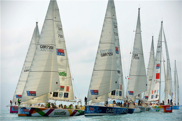 Clipper Race team Qingdao begins race to home port