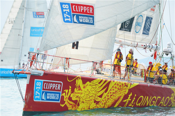 Clipper Race team Qingdao begins race to home port